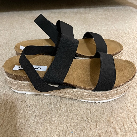 Steve Madden Kahlua Black Espadrille - Picture 2 of 9